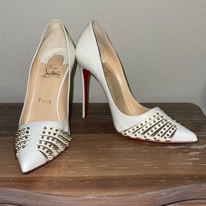 Christian Louboutin Bareta 109mm, size 38.5 (womens 8-8.5)